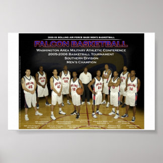 Bolling AFB Basketball Team Poster
