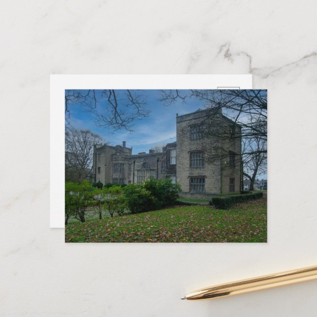 Bolling Hall, Bradford Postkarte (Vorderseite/Rückseite Beispiel)