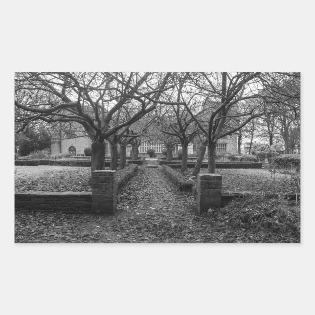 Bolling Hall Grounds, Bradford Rechteckiger Aufkleber (Vorderseite)