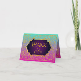 Bollywood Arabian Nights Danke Note Card