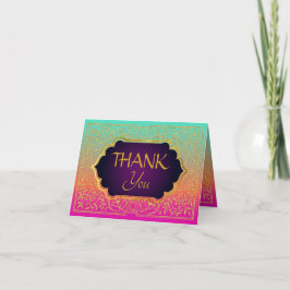 Bollywood Arabian Nights Danke Note Card