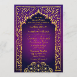 Bollywood Arabian Nights Hochzeitseinladung Einladung