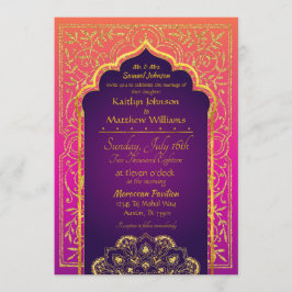 Bollywood Arabian Nights Hochzeitseinladung Einladung
