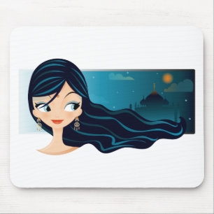 Bollywood Mädchen Mousepad