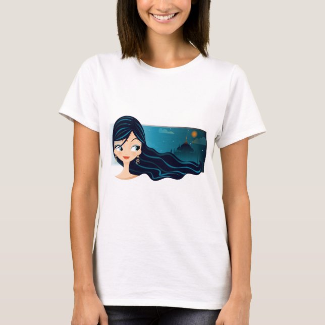 Bollywood Mädchen T-Shirt (Vorderseite)