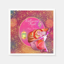 Bollywood Night Party Napkins - Personalisiert Serviette