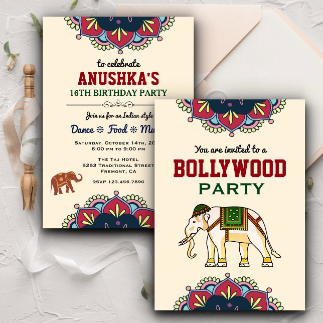 Bollywood Party im indischen Stil - Einladung zum  (Von Creator hochgeladen)