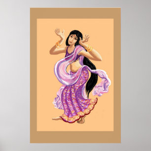 Bollywood-Tänzerin Poster