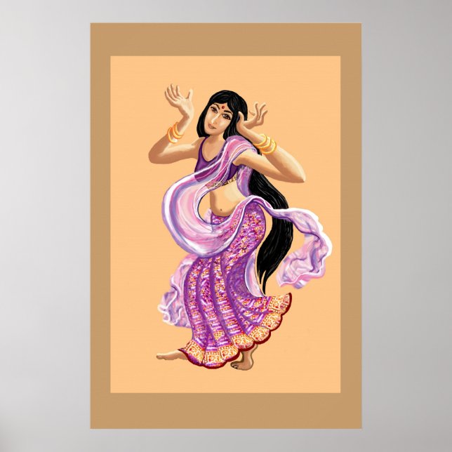 Bollywood-Tänzerin Poster (Vorne)