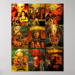 Bollywood Vintage-Druck Poster