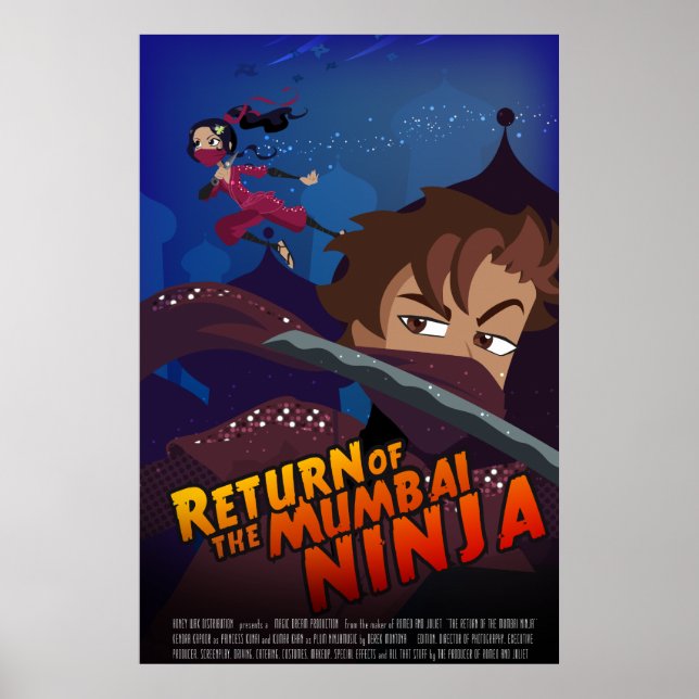 Bollywood Wannabe Ninja Poster (Vorne)