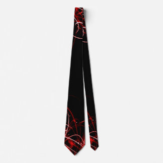 BOLO Men's Red Abstrakt Satin Krawatte