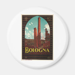 Bologna Bononia Italien Reisen Vintage Magnet