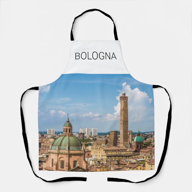 Bologna Emilia-Romagna Italien Panorama Souvenir Schürze (Vorderseite)