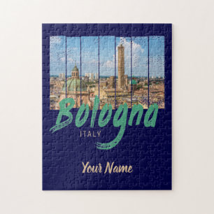 Bologna Emilia-Romagna Italien Souvenir aus alten Puzzle