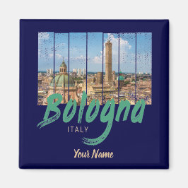 Bologna Emilia-Romagna Italien Vintages Andenken Magnet