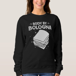 Bologna-Fleisch-Italien-Sandwich-Wurst-Baloney-geb Sweatshirt