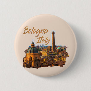 Bologna Italien: Historisches Zentrum Button