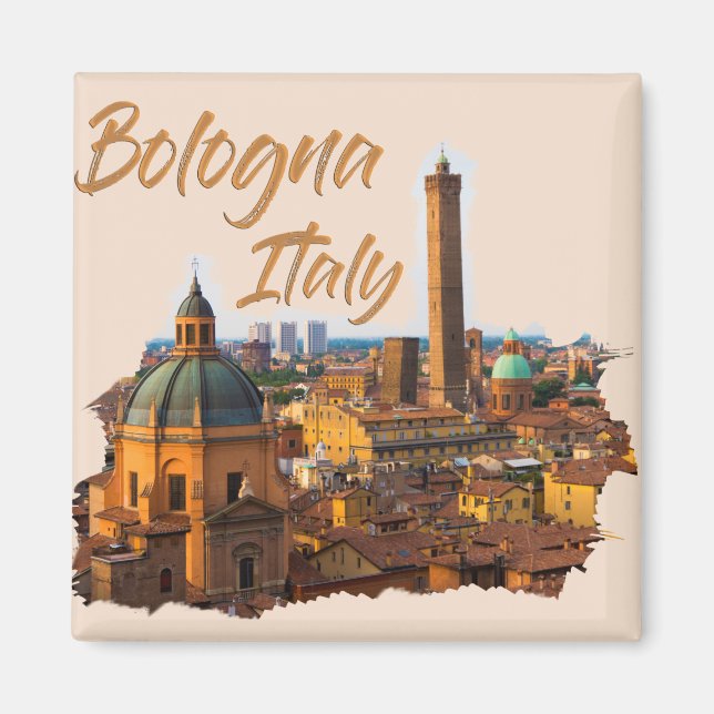 Bologna Italien: Historisches Zentrum Magnet (Vorne)