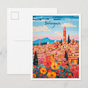 Bologna Italien Kunst Reise Postkarte