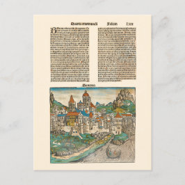 Bologna Italien Nürnberg Chronicle Medieval Book Postkarte