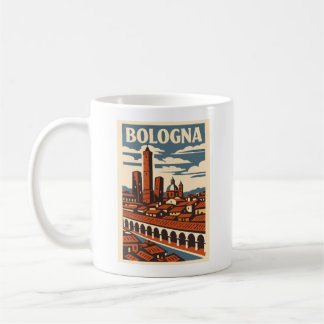 Bologna Italien Retro-Reise-Kaffeetasse Vintage-St Kaffeetasse