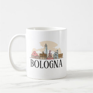Bologna Italien Silhouette Vintage Travel Kaffeetasse