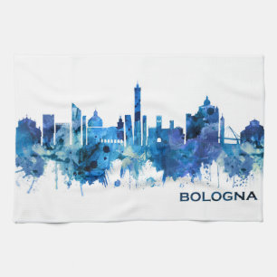 Bologna Italien Skyline Blue Geschirrtuch