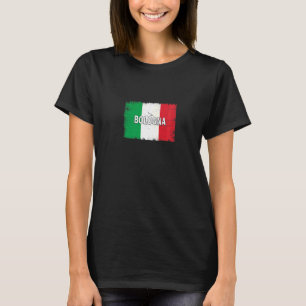 Bologna Italien Stadt mit italienischer Flagge T-Shirt