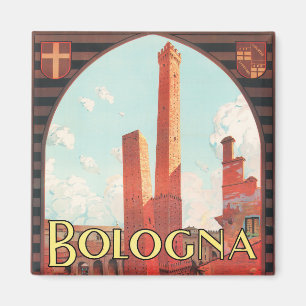 Bologna Italien Vintage-Reise-Magnet Magnet