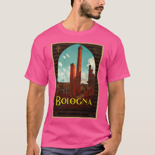Bologna Italien - Vintage Travel Poster Design T-Shirt