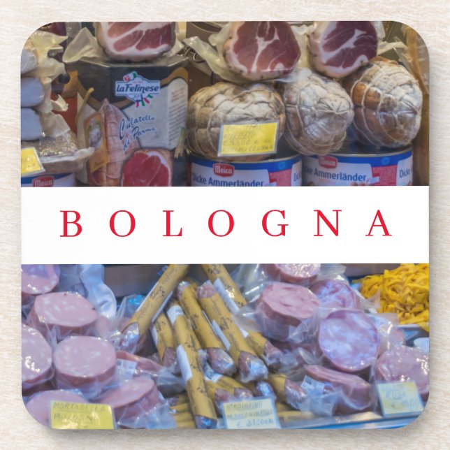 Bologna-Lebensmittelgeschäft - Untersetzer (Vorderseite)