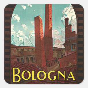 Bologna Quadratischer Aufkleber