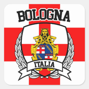 Bologna Quadratischer Aufkleber