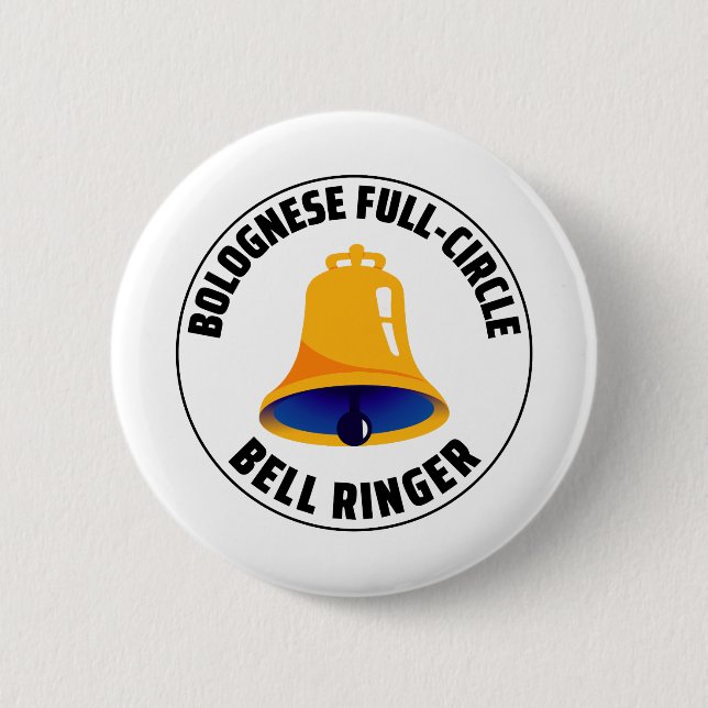 Bolognese Full Circle Bell Ringer Button (Vorderseite)