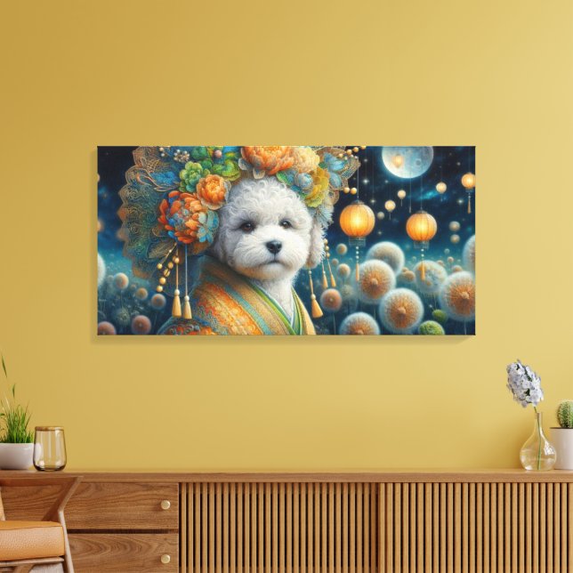 Bolognese-Hund Leinwanddruck (Insitu (Wohnzimmer))
