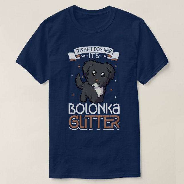 Bolonka-Glitzer T-Shirt (Design vorne)