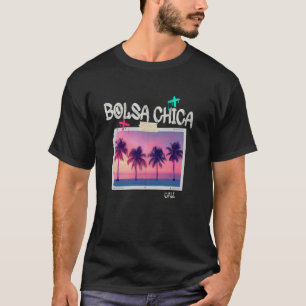 Bolsa Chica Kalifornien Retro Surfer Vintage Stran T-Shirt