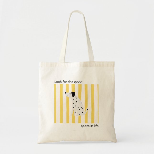 Bolsa con diseño de perro y frase motivacional tragetasche (Vorne)