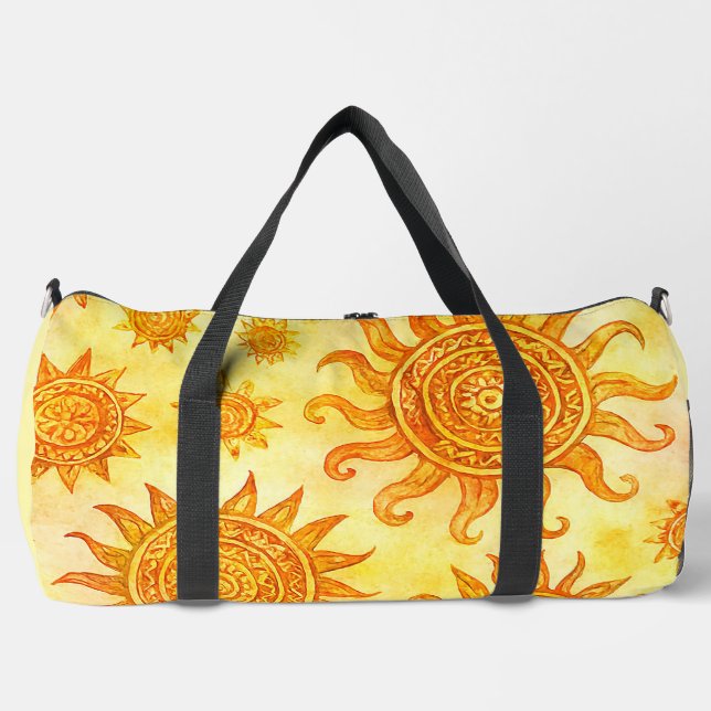 Bolsa de deporte de soles estilo tribal  duffle bag (Vorderseite)