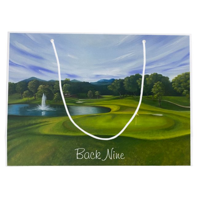 Bolsa de regalo para tienda de golf große geschenktüte (Rückseite)