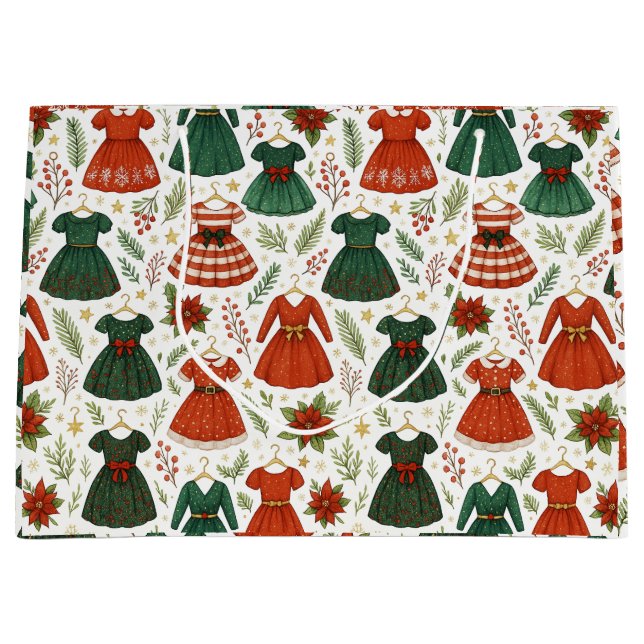 Bolsa de Regalo Vestidos de Navidad Große Geschenktüte (Vorderseite)