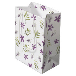 Bolsa de regalo Violetas y flores silvestres Mittlere Geschenktüte