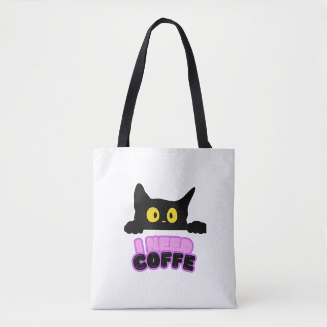 Bolsa de tela- I need coffe (Vorderseite)
