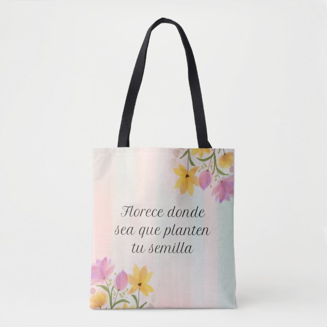 Bolsa de tela reutilizable cute & good vibes (Vorderseite)