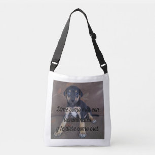 Bolsa Dime como eres con los animales Tragetaschen Mit Langen Trägern