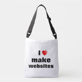 Bolsa I love make websites Tragetaschen Mit Langen Trägern