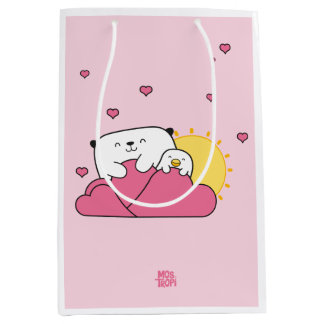 Bolsa para regalo Mostropi│Opi y Kipi Valentín Mittlere Geschenktüte