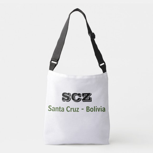 Bolsa SCZ Santa Cruz Bolivia Tragetaschen Mit Langen Trägern (Vorderseite)