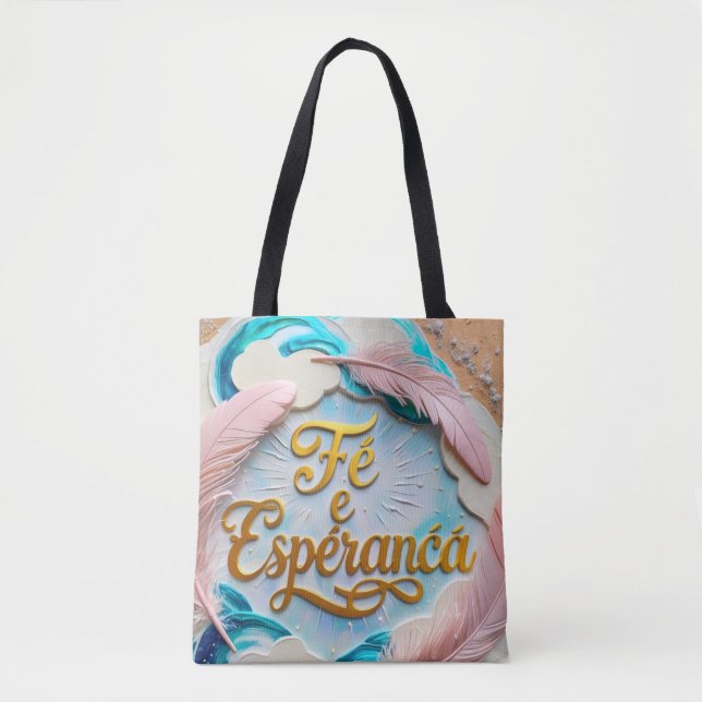 Bolsa Tote - Fé e Esperança (Vorderseite)